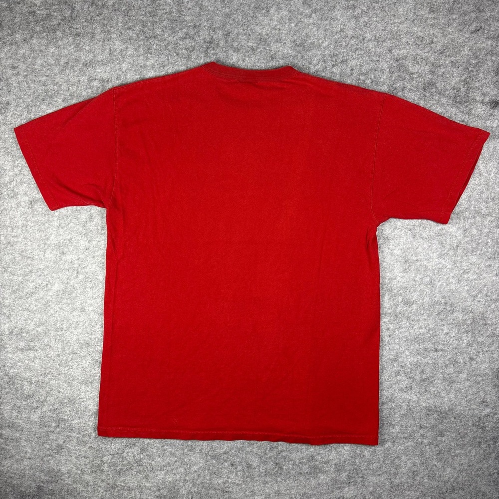 Vintage Russell Athletic Nebraska Huskers T-Shirt Red 90s Collegiate Large - Picture 5 of 7